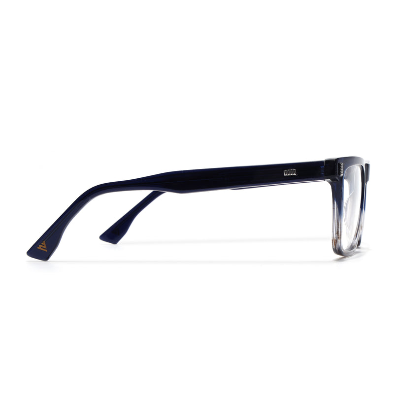 Voyage Glaze Blue Wayfarer Eyeglasses for Men & Women (FPK26017FMG8139)