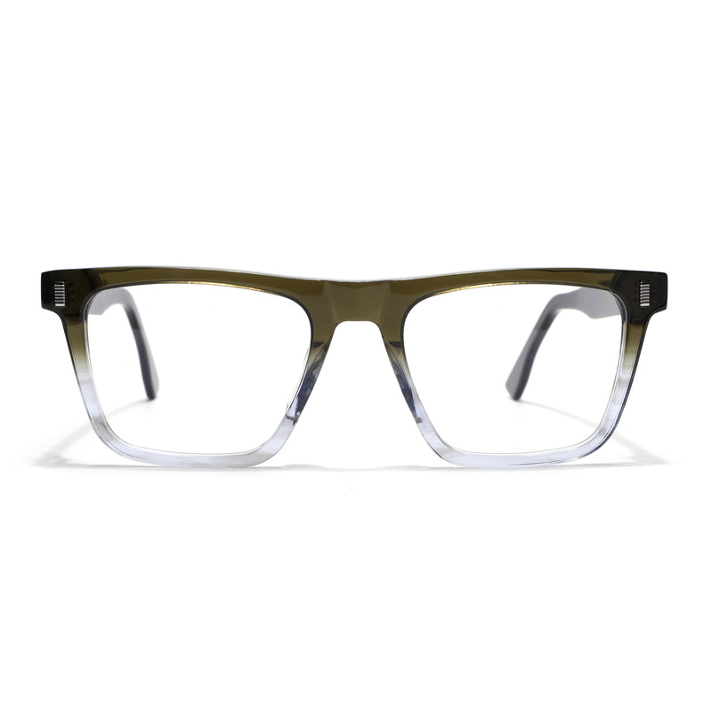 Voyage Glaze Green Wayfarer Eyeglasses for Men & Women (FPK26017FMG8140)