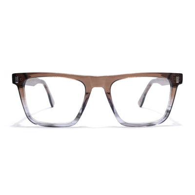 Voyage Glaze Brown Wayfarer Eyeglasses for Men & Women (FPK26017FMG8141)