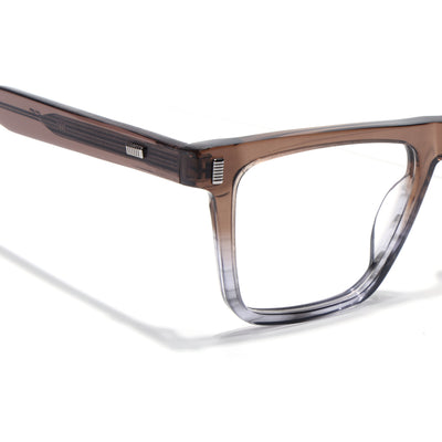Voyage Glaze Brown Wayfarer Eyeglasses for Men & Women (FPK26017FMG8141)