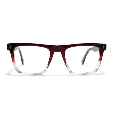 Voyage Glaze Red Wayfarer Eyeglasses for Men & Women (FPK26017FMG8142)