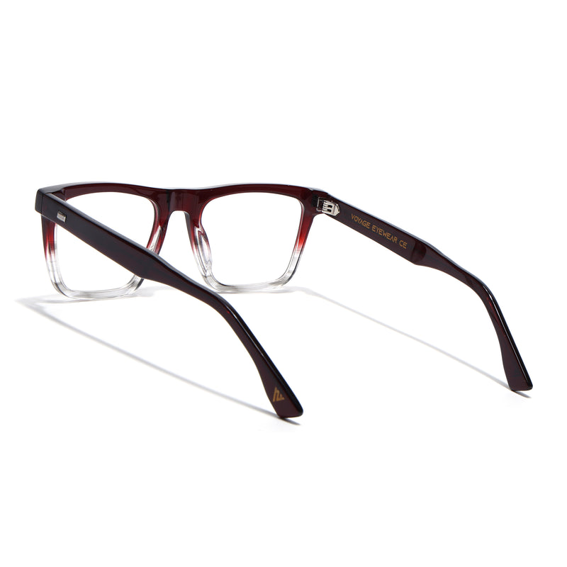 Voyage Glaze Red Wayfarer Eyeglasses for Men & Women (FPK26017FMG8142)