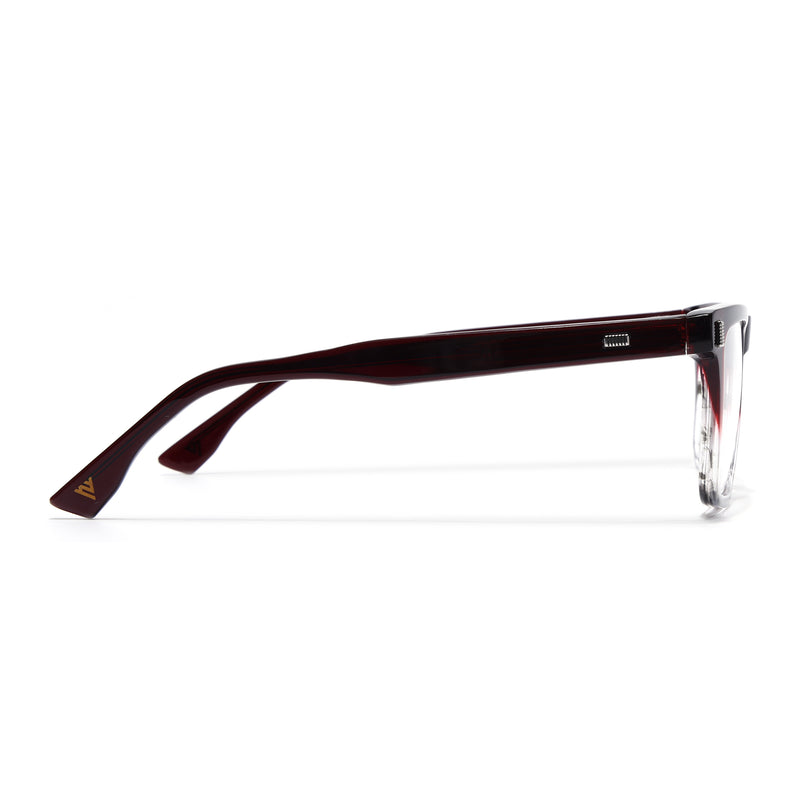 Voyage Glaze Red Wayfarer Eyeglasses for Men & Women (FPK26017FMG8142)