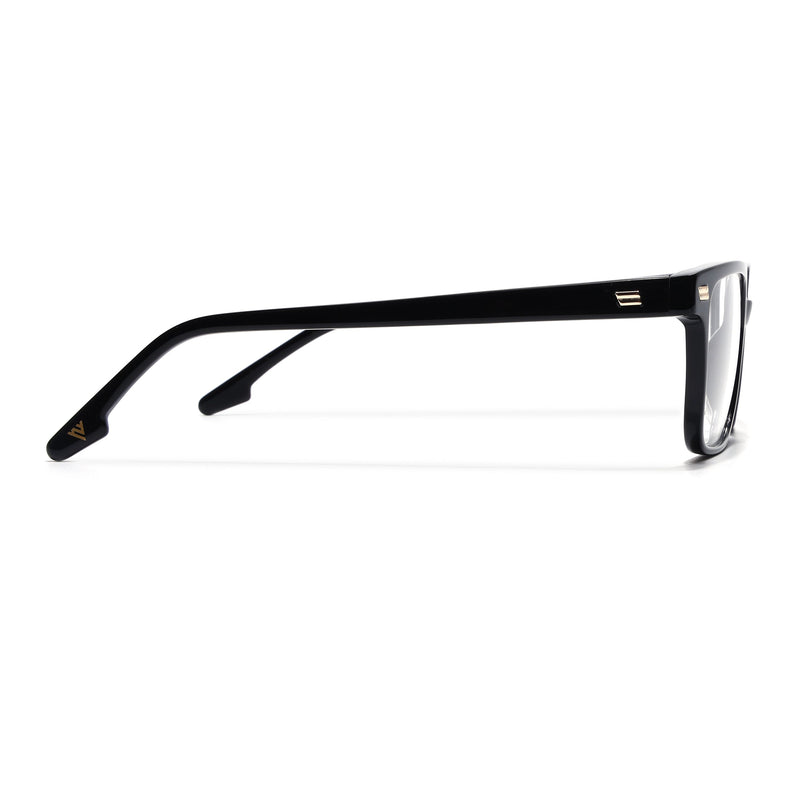Voyage Glaze Black Wayfarer Eyeglasses for Men & Women (FPK26018FMG8089)