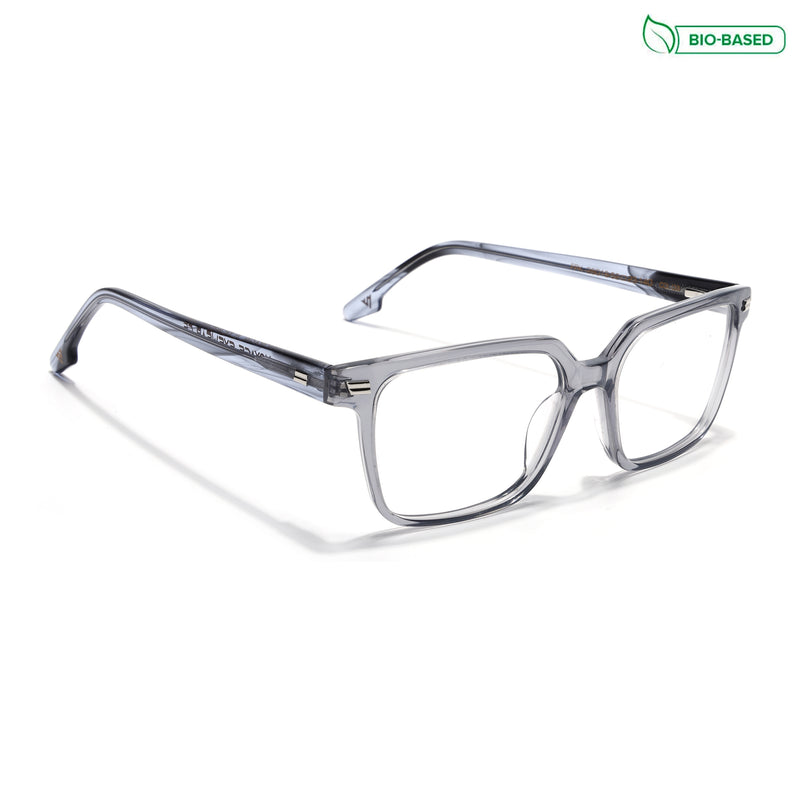 Voyage Glaze Grey Wayfarer Eyeglasses for Men & Women (FPK26018FMG8090)