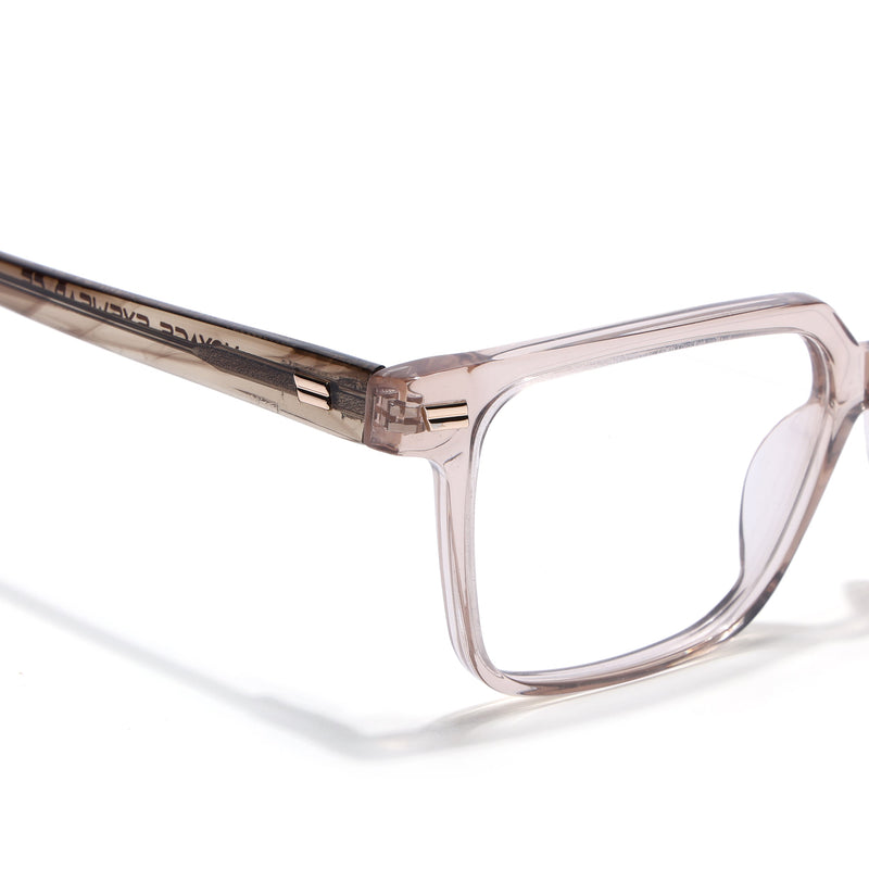 Voyage Glaze Brown Wayfarer Eyeglasses for Men & Women (FPK26018FMG8092)