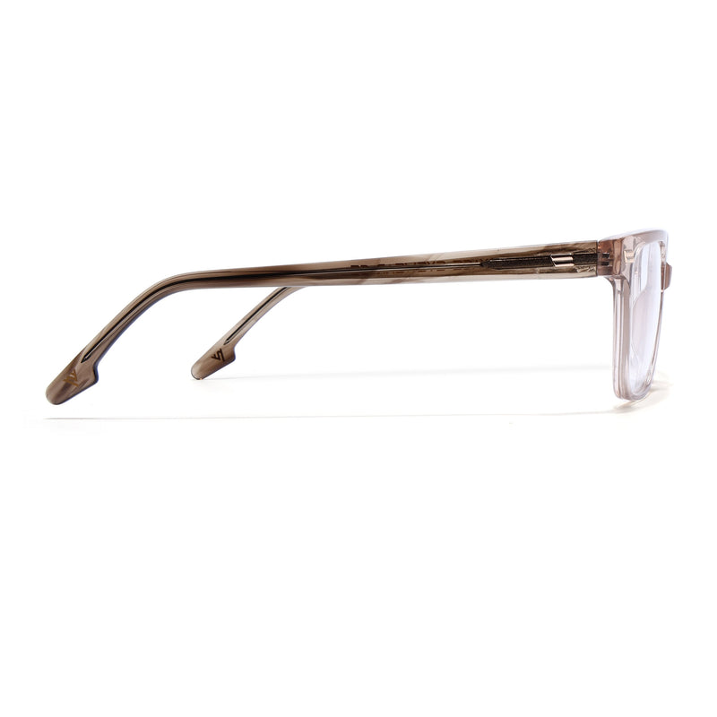 Voyage Glaze Brown Wayfarer Eyeglasses for Men & Women (FPK26018FMG8092)