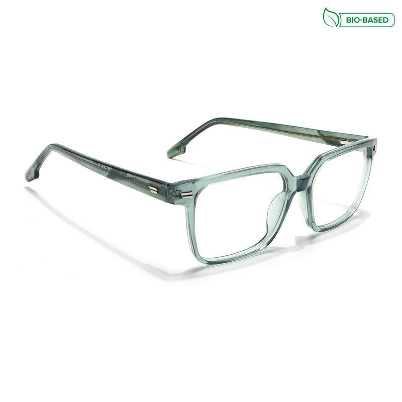 Voyage Glaze Green Wayfarer Eyeglasses for Men & Women (FPK26018FMG8093)