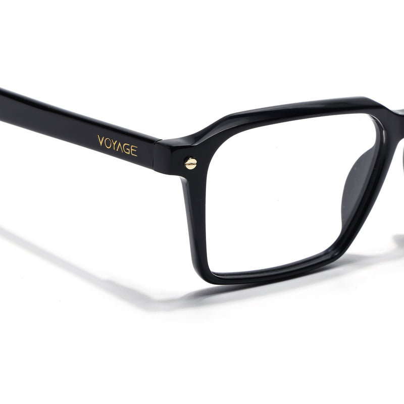 Voyage Glaze Black Wayfarer Eyeglasses for Men & Women (FPK26019FMG8114)