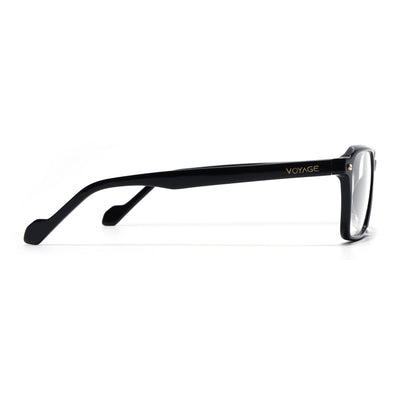 Voyage Glaze Black Wayfarer Eyeglasses for Men & Women (FPK26019FMG8114)