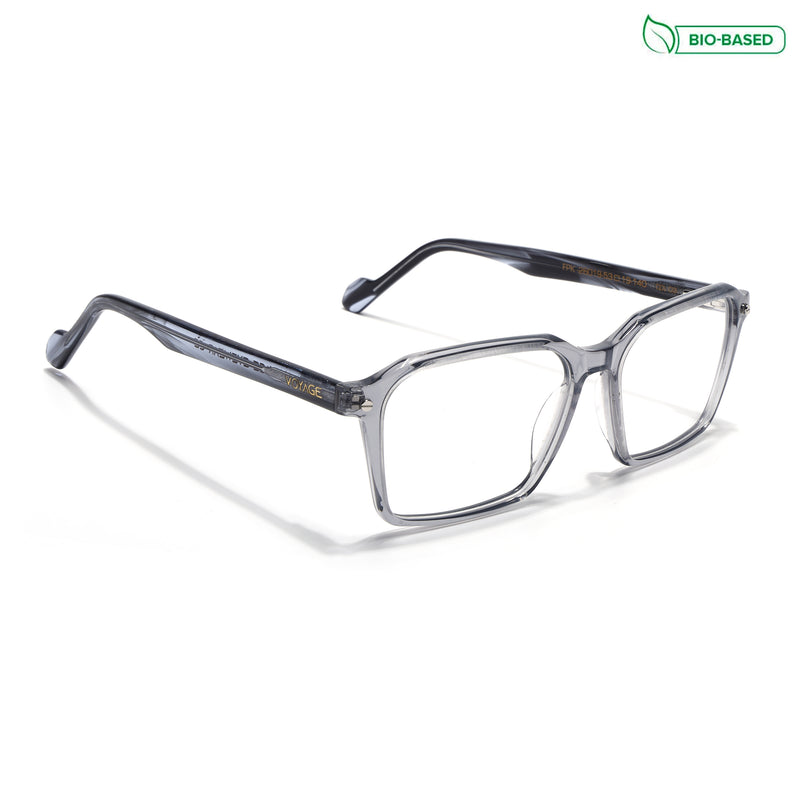 Voyage Glaze Grey Wayfarer Eyeglasses for Men & Women (FPK26019FMG8115)