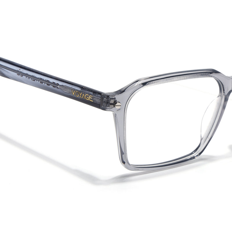 Voyage Glaze Grey Wayfarer Eyeglasses for Men & Women (FPK26019FMG8115)
