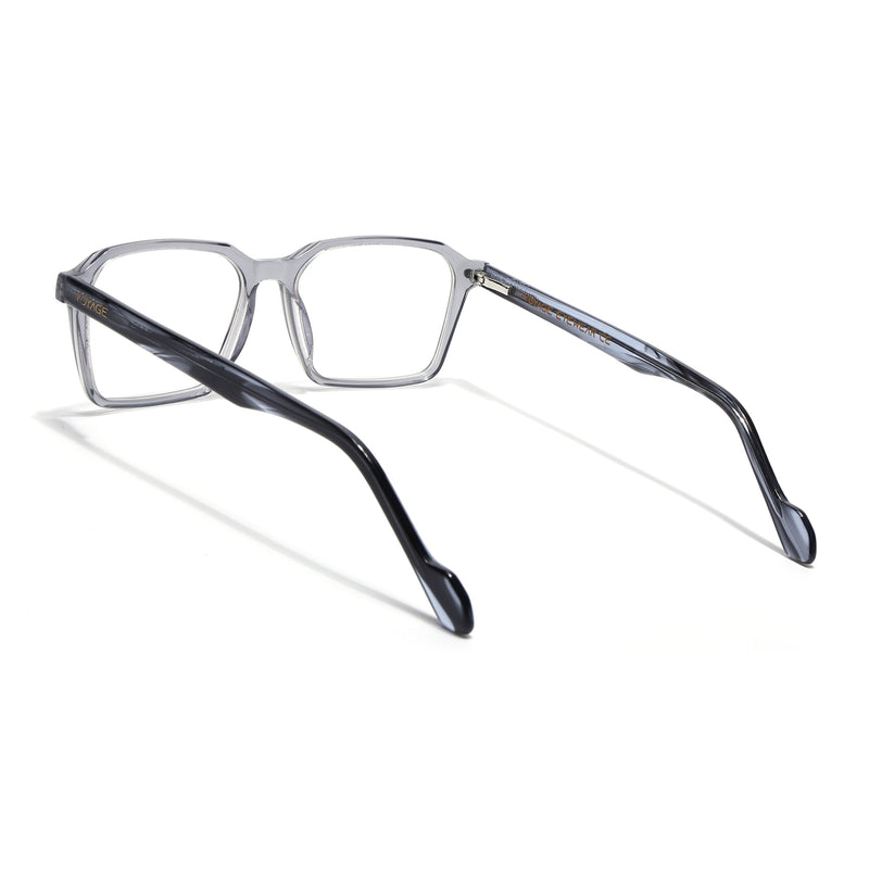 Voyage Glaze Grey Wayfarer Eyeglasses for Men & Women (FPK26019FMG8115)