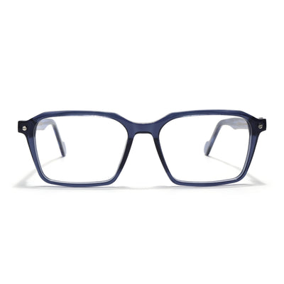 Voyage Glaze Blue Wayfarer Eyeglasses for Men & Women (FPK26019FMG8116)