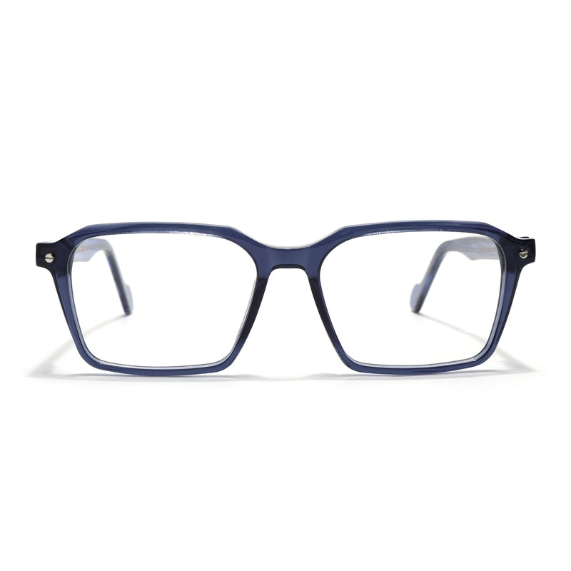 Voyage Glaze Blue Wayfarer Eyeglasses for Men & Women (FPK26019FMG8116)