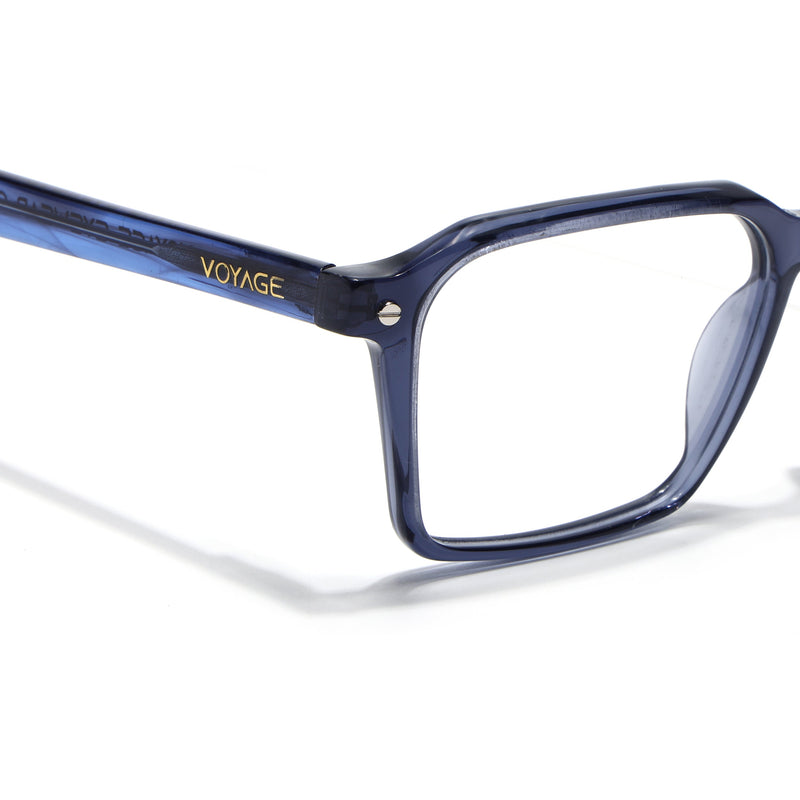 Voyage Glaze Blue Wayfarer Eyeglasses for Men & Women (FPK26019FMG8116)