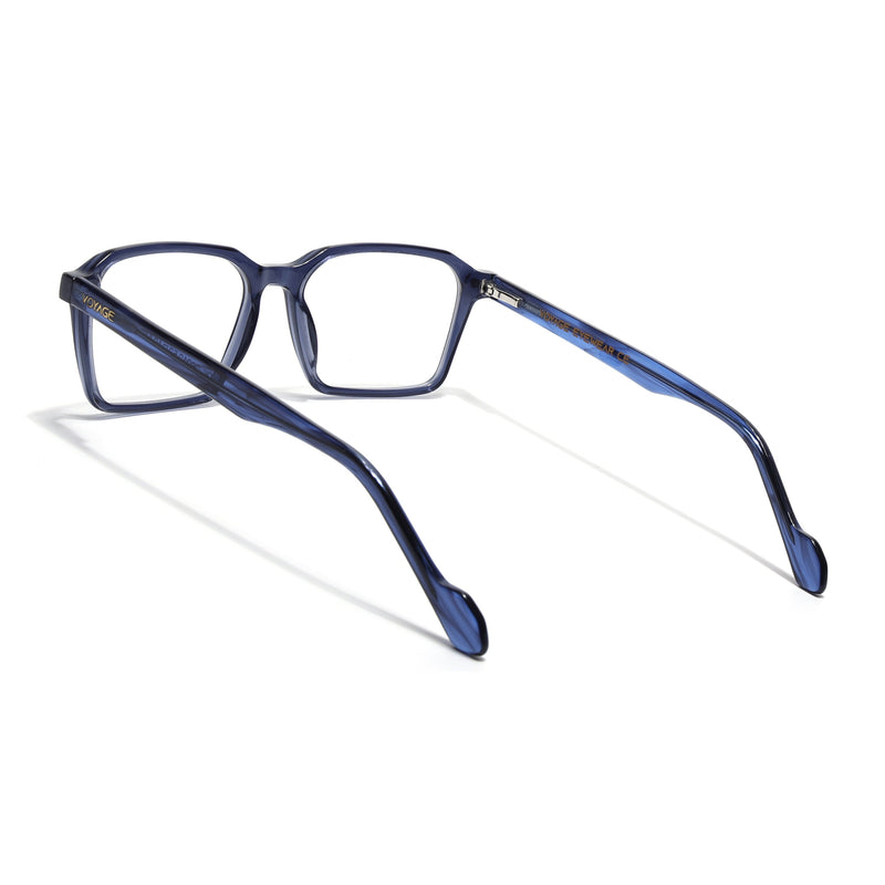 Voyage Glaze Blue Wayfarer Eyeglasses for Men & Women (FPK26019FMG8116)