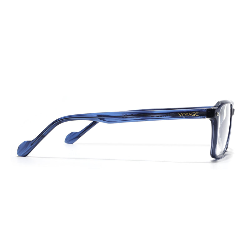 Voyage Glaze Blue Wayfarer Eyeglasses for Men & Women (FPK26019FMG8116)