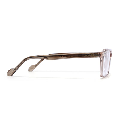 Voyage Glaze Brown Wayfarer Eyeglasses for Men & Women (FPK26019FMG8117)