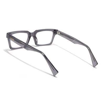Voyage Glaze Grey Rectangle Acetate Eyeglasses for Men & Women (FPK26022FMG8651)