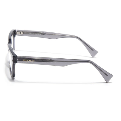 Voyage Glaze Grey Rectangle Acetate Eyeglasses for Men & Women (FPK26022FMG8651)