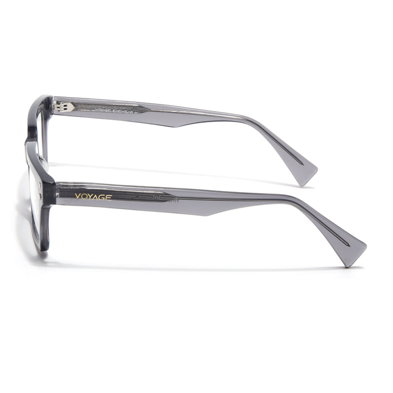Voyage Glaze Grey Rectangle Acetate Eyeglasses for Men & Women (FPK26022FMG8651)