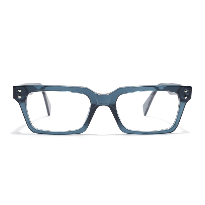 Voyage Glaze Green Rectangle Acetate Eyeglasses for Men & Women (FPK26022FMG8653)