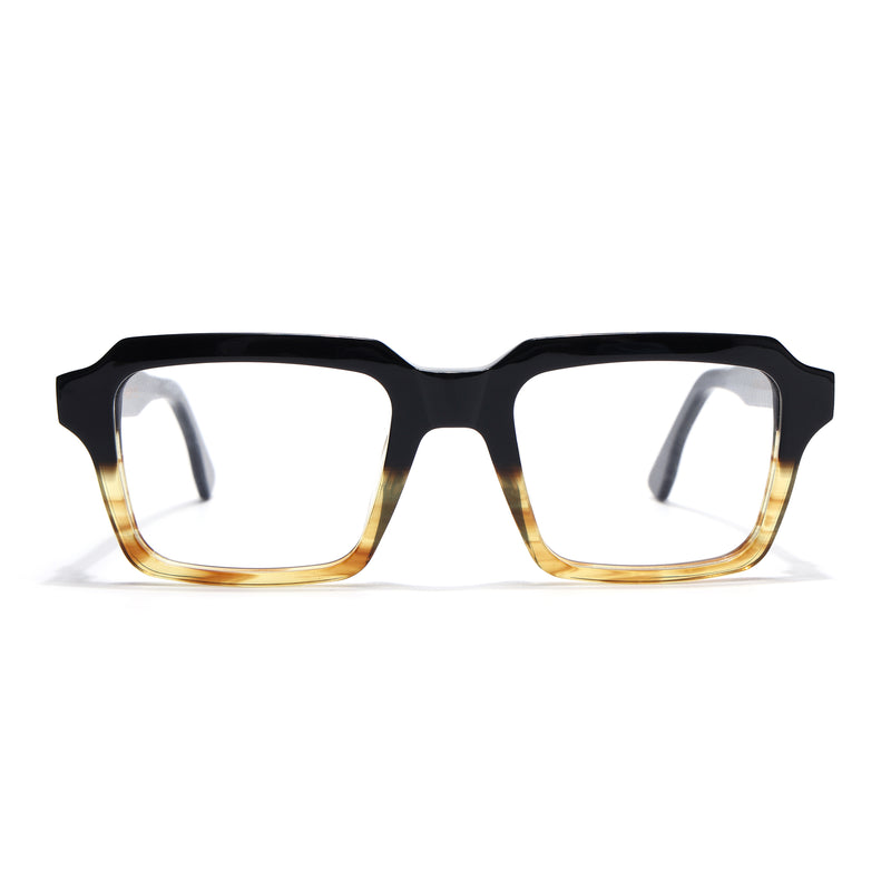 Voyage Glaze Black Wayfarer Eyeglasses for Men & Women (FPK26023FMG8124)