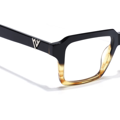 Voyage Glaze Black Wayfarer Eyeglasses for Men & Women (FPK26023FMG8124)