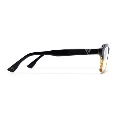 Voyage Glaze Black Wayfarer Eyeglasses for Men & Women (FPK26023FMG8124)