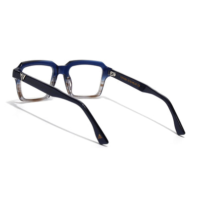 Voyage Glaze Blue Wayfarer Eyeglasses for Men & Women (FPK26023FMG8125)