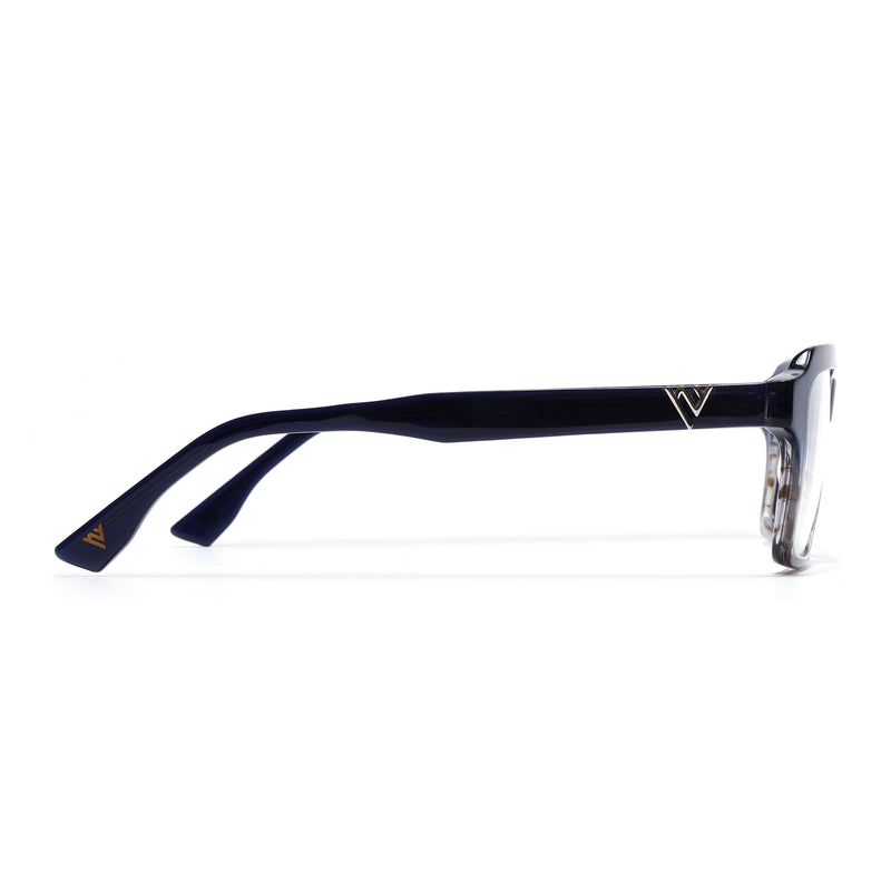 Voyage Glaze Blue Wayfarer Eyeglasses for Men & Women (FPK26023FMG8125)