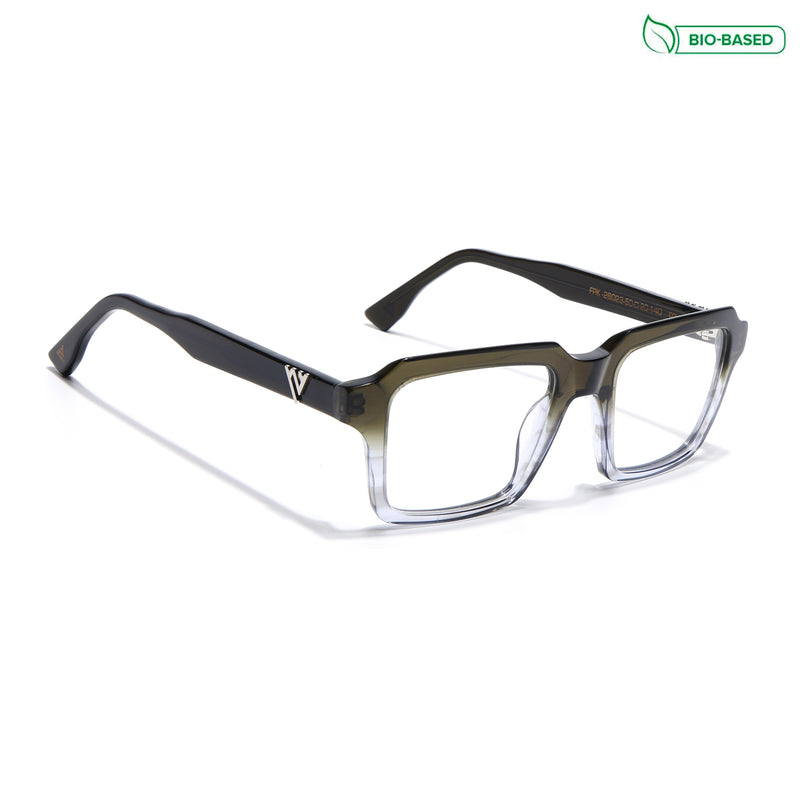 Voyage Glaze Green Wayfarer Eyeglasses for Men & Women (FPK26023FMG8126)