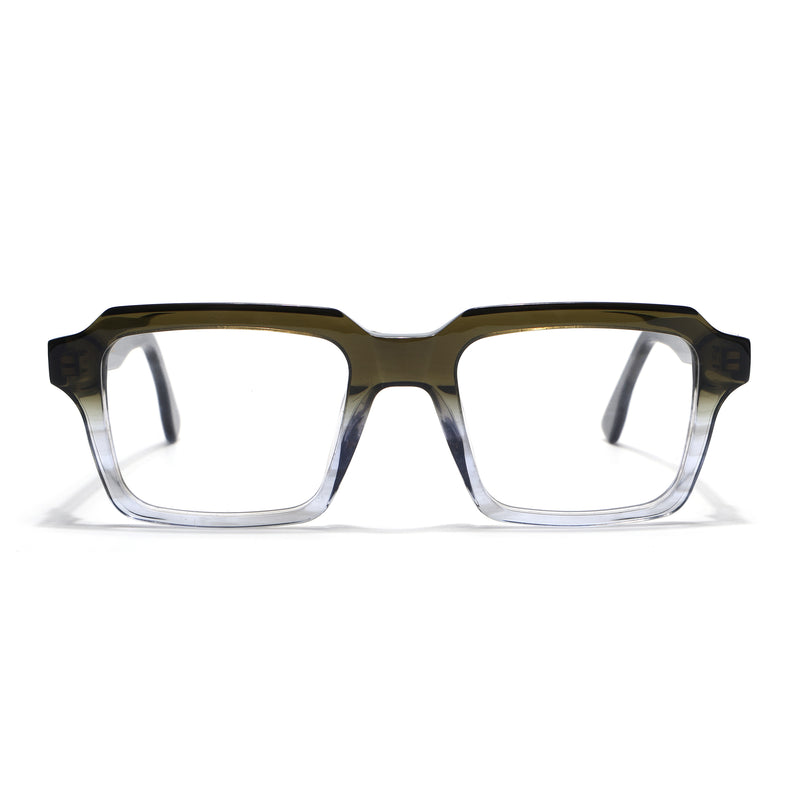 Voyage Glaze Green Wayfarer Eyeglasses for Men & Women (FPK26023FMG8126)