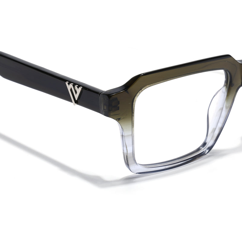 Voyage Glaze Green Wayfarer Eyeglasses for Men & Women (FPK26023FMG8126)