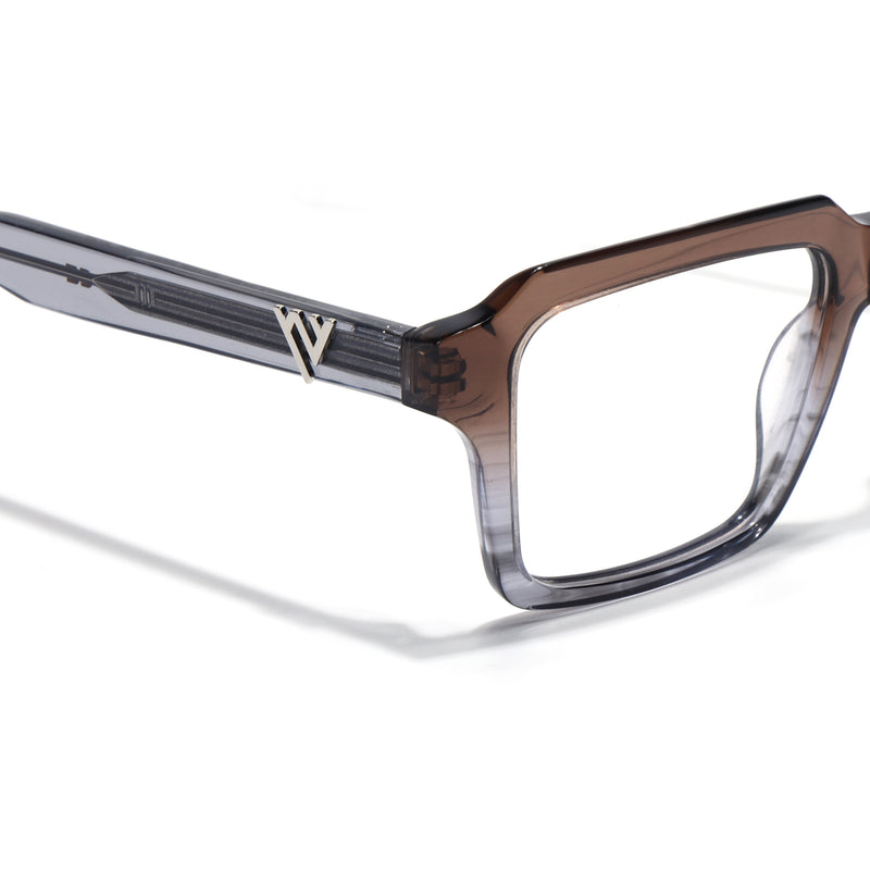 Voyage Glaze Brown Wayfarer Eyeglasses for Men & Women (FPK26023FMG8127)