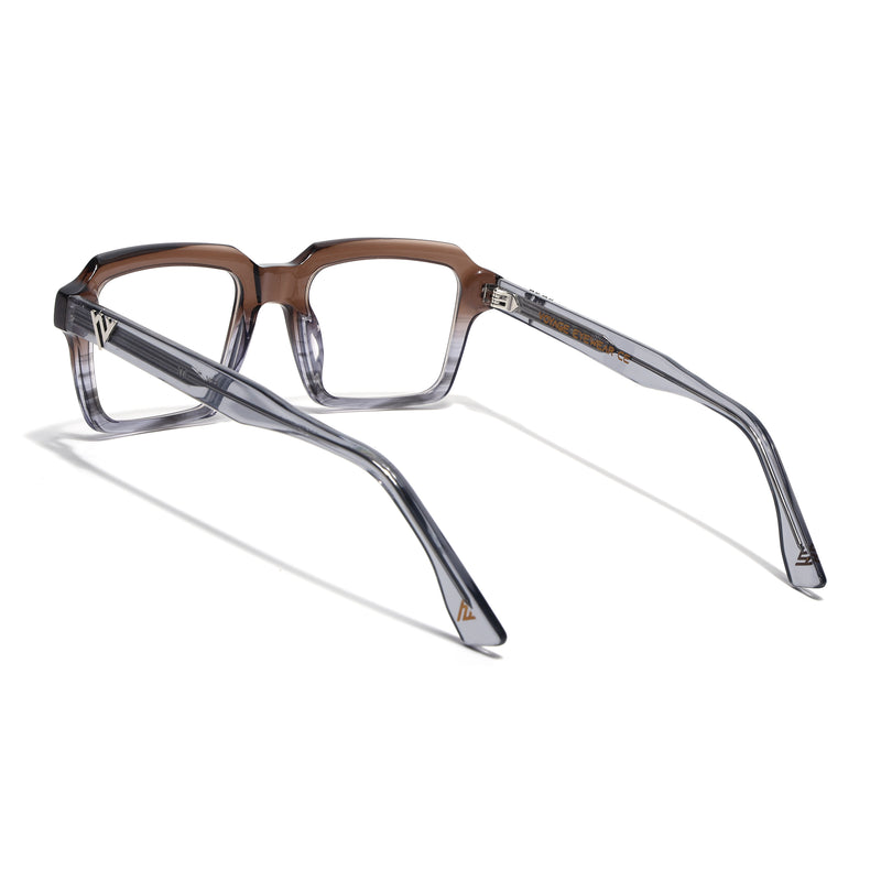 Voyage Glaze Brown Wayfarer Eyeglasses for Men & Women (FPK26023FMG8127)
