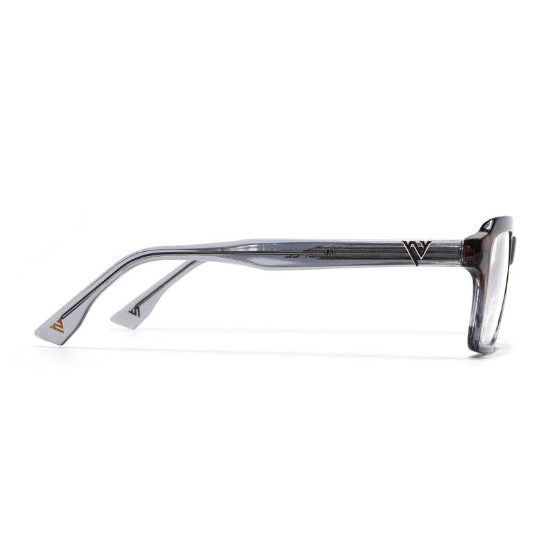 Voyage Glaze Brown Wayfarer Eyeglasses for Men & Women (FPK26023FMG8127)