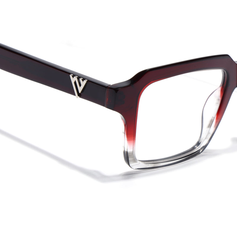 Voyage Glaze Wine Wayfarer Eyeglasses for Men & Women (FPK26023FMG8128)