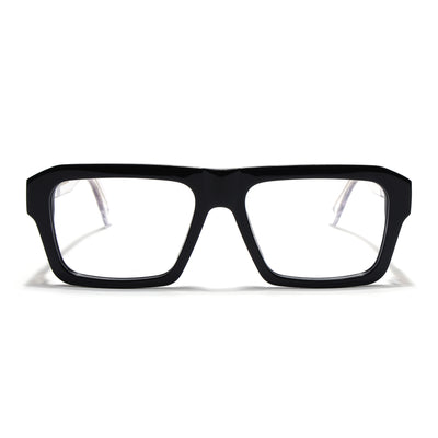 Voyage Glaze Black WayFarer Eyeglasses for Men & Women (FPK26024FMG9185)