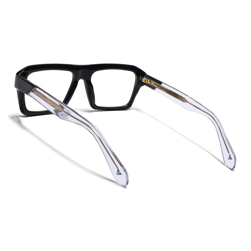 Voyage Black WayFarer Eyeglasses for Men & Women (FPK26024FMG9185)