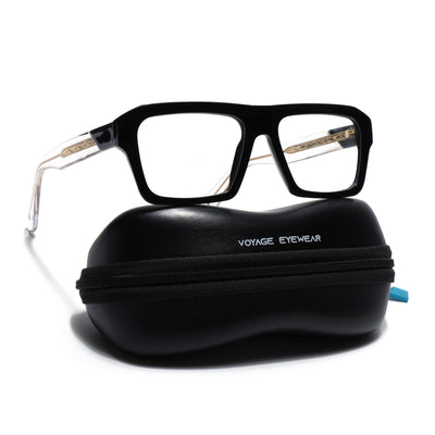Voyage Glaze Black WayFarer Eyeglasses for Men & Women (FPK26024FMG9185)