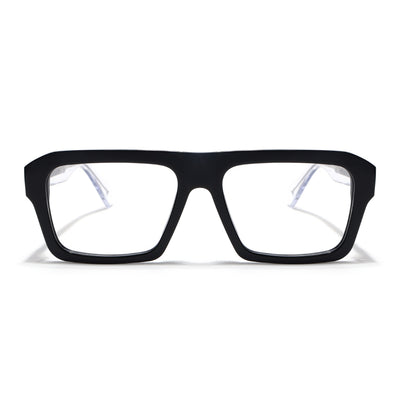 Voyage Glaze Black WayFarer Eyeglasses for Men & Women (FPK26024FMG9186)