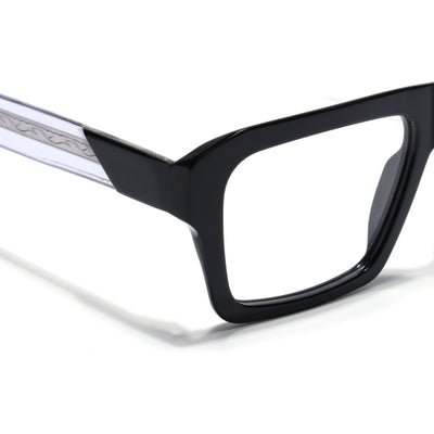 Voyage Glaze Black WayFarer Eyeglasses for Men & Women (FPK26024FMG9186)