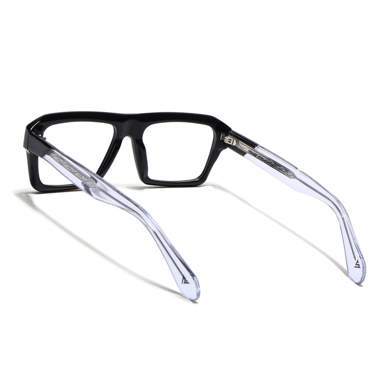 Voyage Black WayFarer Eyeglasses for Men & Women (FPK26024FMG9186)