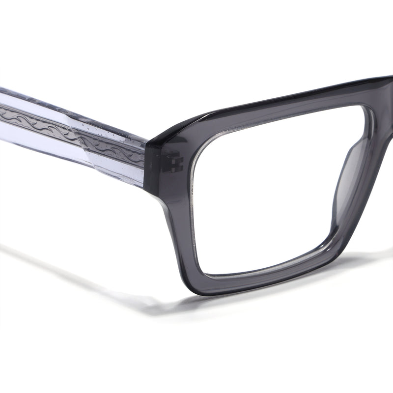 Voyage Grey WayFarer Eyeglasses for Men & Women (FPK26024FMG9187)