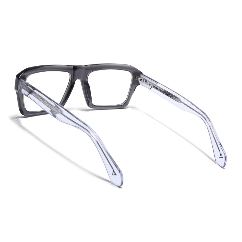 Voyage Grey WayFarer Eyeglasses for Men & Women (FPK26024FMG9187)
