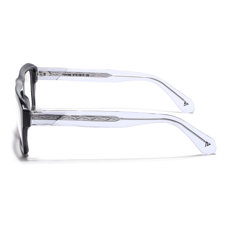 Voyage Grey WayFarer Eyeglasses for Men & Women (FPK26024FMG9187)