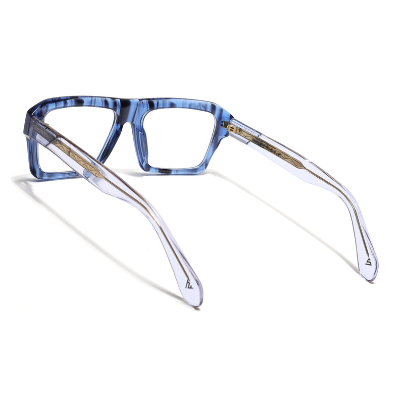 Voyage Blue & Black WayFarer Eyeglasses for Men & Women (FPK26024FMG9188)