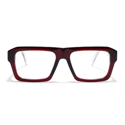 Voyage Red WayFarer Eyeglasses for Men & Women (FPK26024FMG9189)